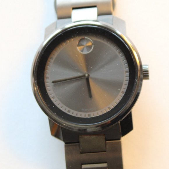 Movado Men's Swiss Bold Gray Ion-Plated